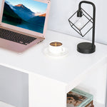 120cm Modern Computer Desk Bookshelf Writing Table | White