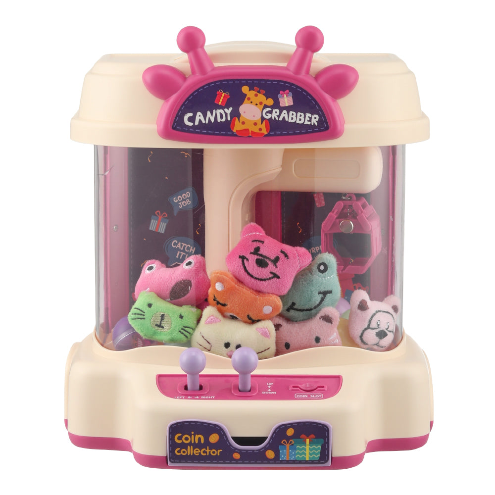 Mini Pink Claw Machine With Deer Antler Design Cute Toy Grabber For Kids