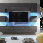 Panorama Wall Tv Unit | Dark Grey