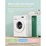 Front Load Washing Machine – Ultra-slim Design With 15 Wash Programs, Quick Wash, Delay Start & 90°c Hygiene Wash | 7kg