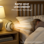 Desk Friend Fan Heater, 390w | White
