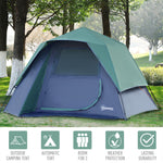 Family Pop-up Camping Tent W/ Removable Waterproof Rainfly
