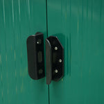 Garden Shed Outdoor Storage Tool Organizer With Double Door | Large | Green