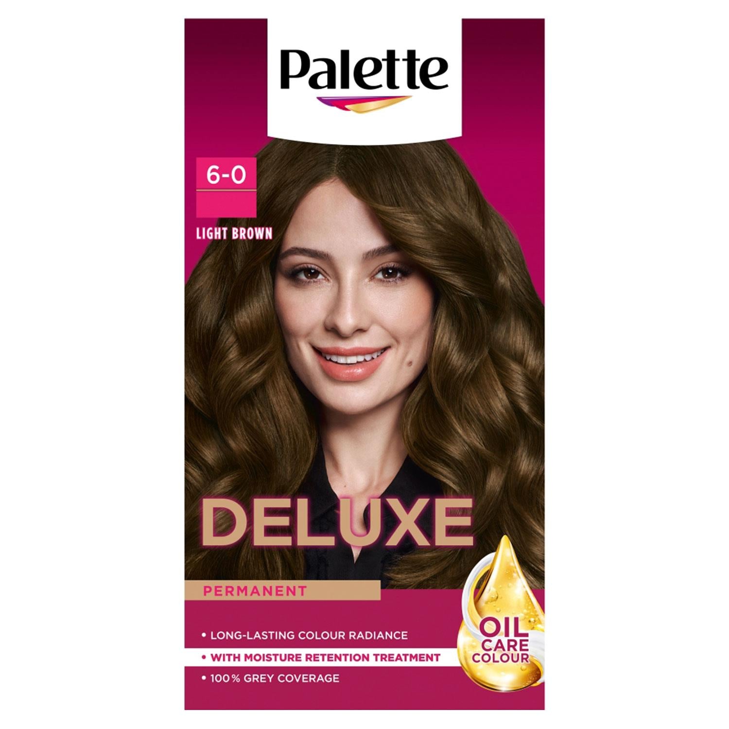 Deluxe Creme Colouration 6-0 Light Brown Hair Dye, 2 Pack