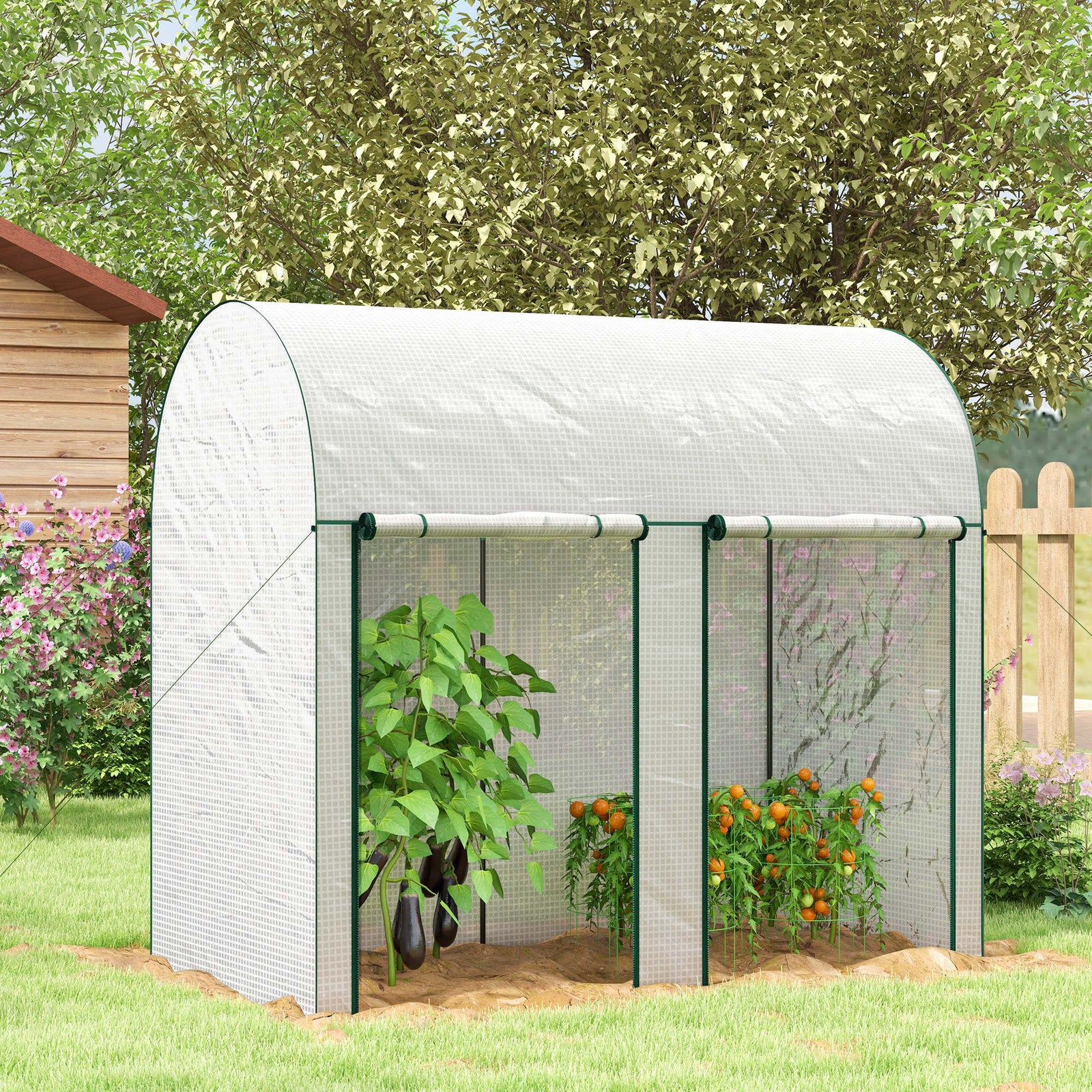 200x100x178cm Tomato Greenhouse W/ Zipped Doors