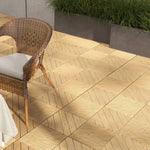 9 Pcs Yellow Anti-slip Deck Tiles 30x30 Cm, 0.81㎡ Pack