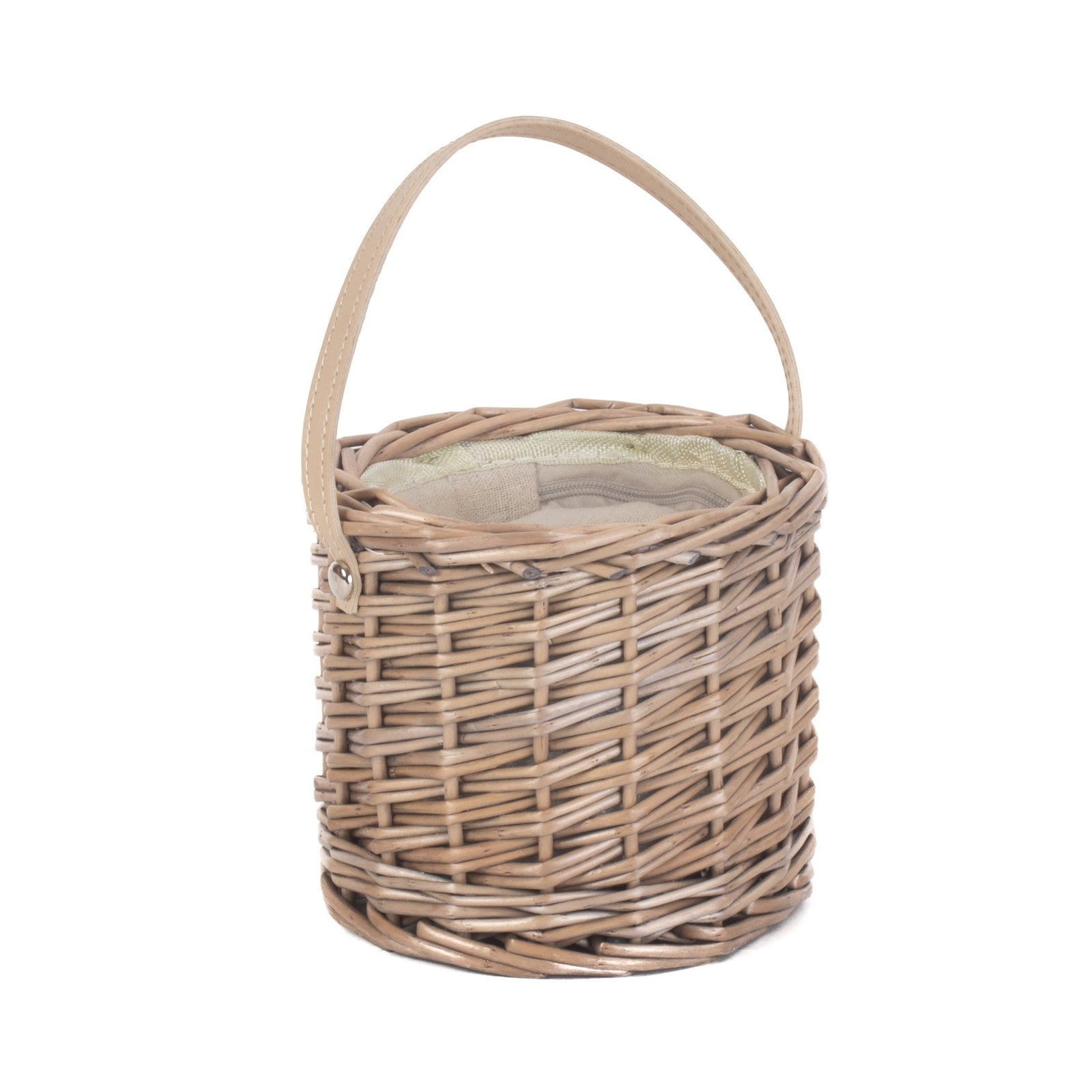 H139 Wicker Antique Wash Mini Ice Basket
