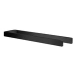 Aluminium Towel Rail Wall Mounted Bathroom Storage Organiser | Double | Black