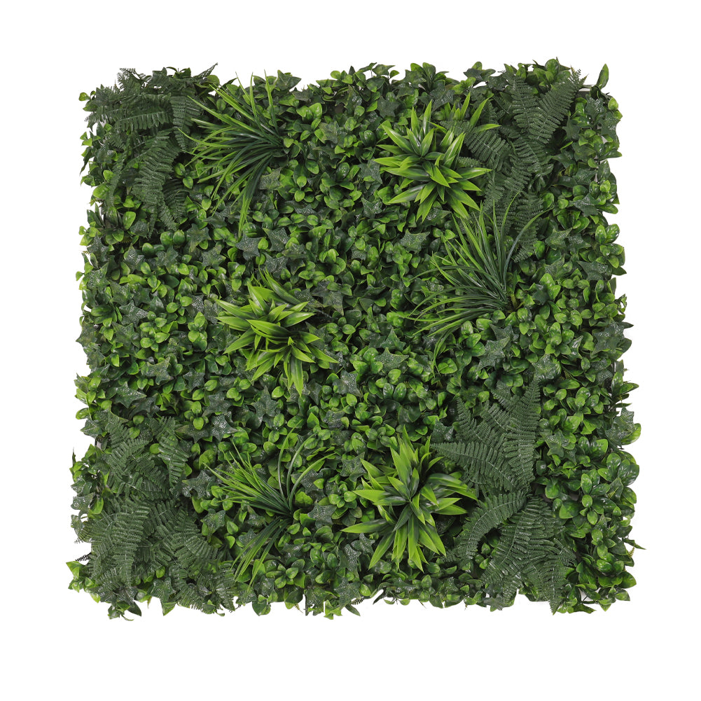 Artificial Plant Hedge Greenery Wall Panel With Assorted Foliage