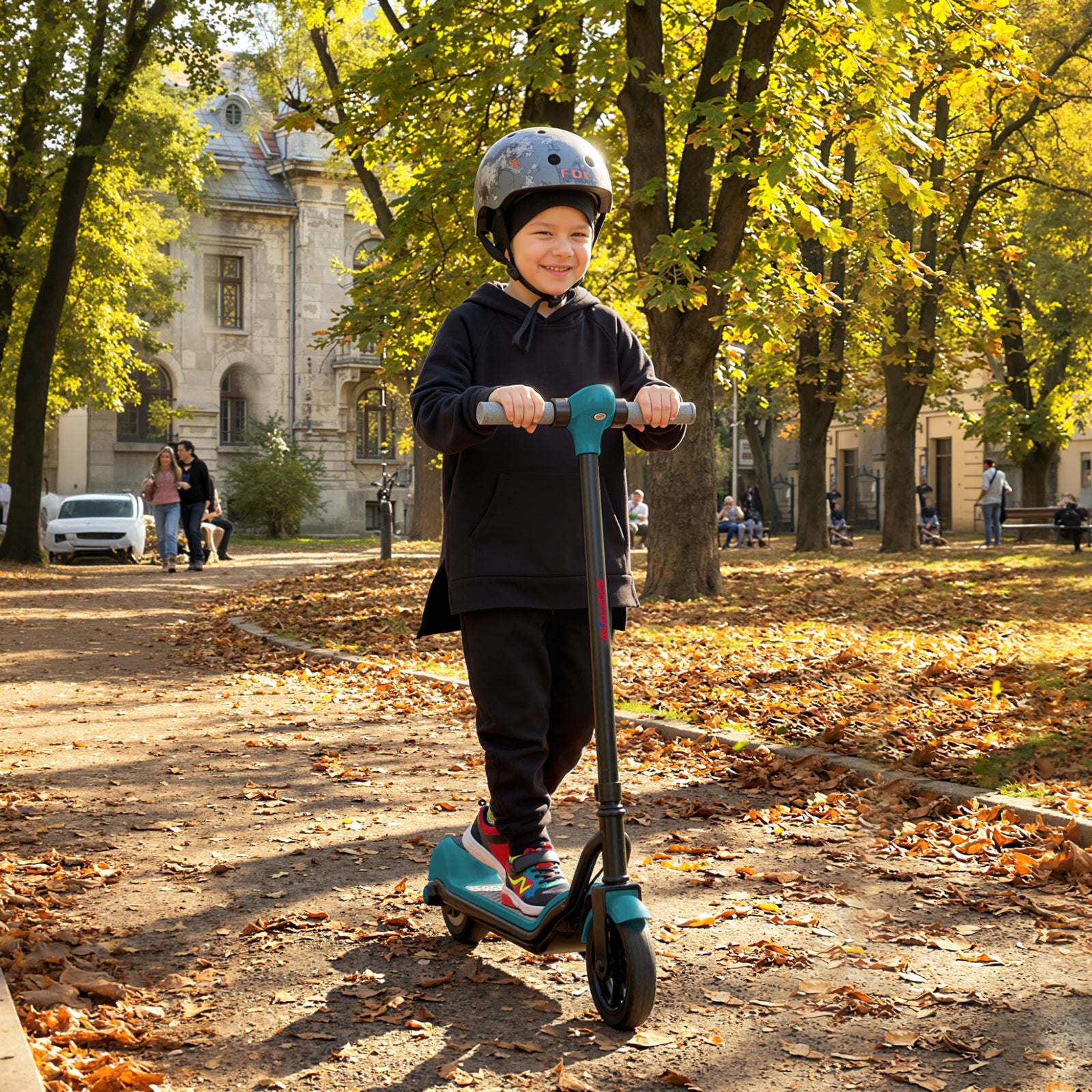 Electric Scooter, Lightweight E Scooter With Led Display | Green