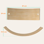 AIYAPLAY Kids Wooden Balance Board With Rope And Felt For Sensory Play