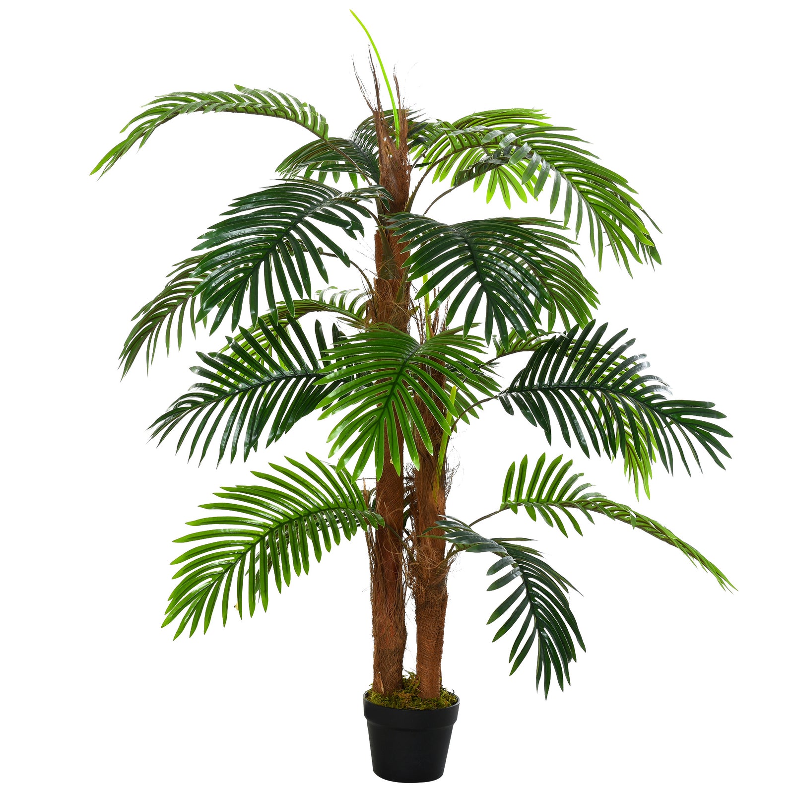 120cm Artificial Palm Tree Decorative Plant With 19 Leaves