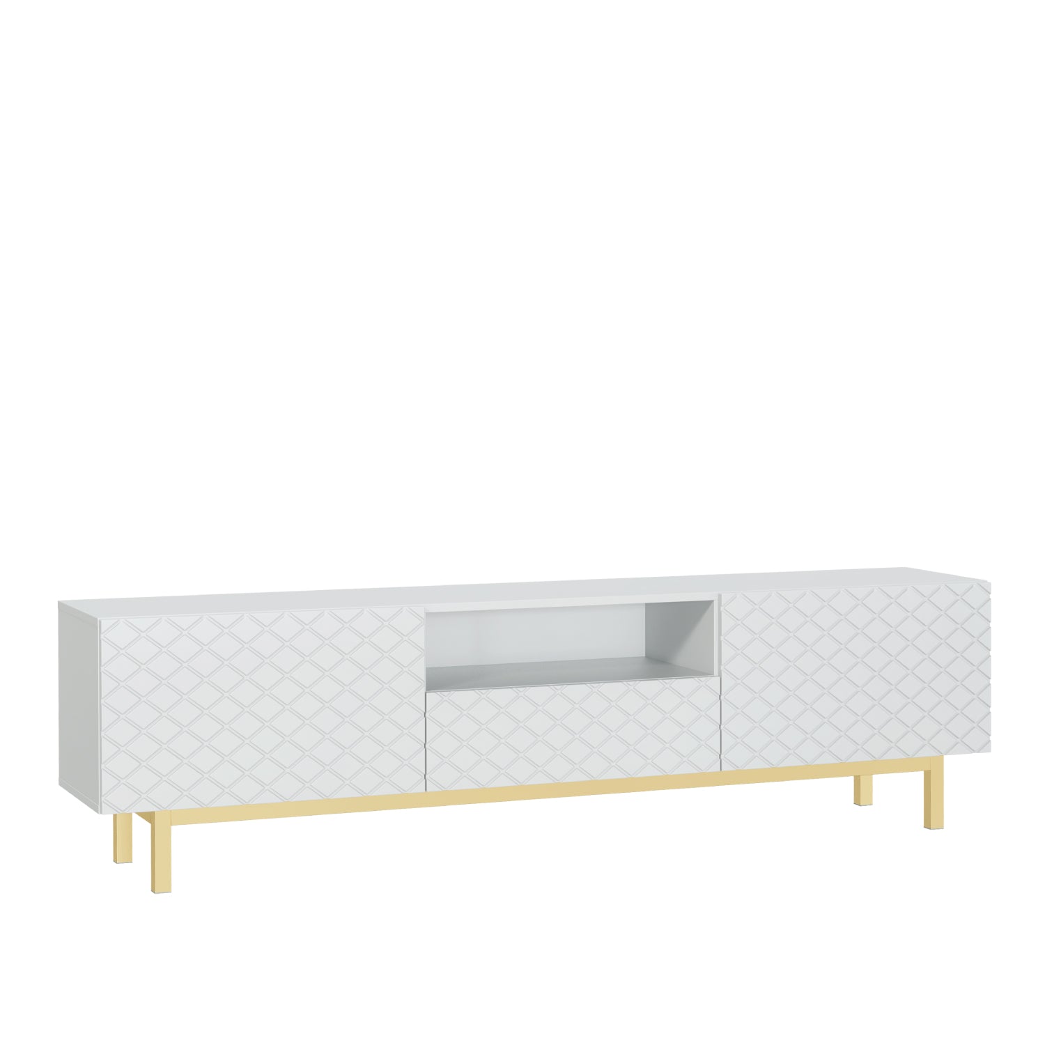 Diamond Luxe Tv Unit 180cm - Deco | White
