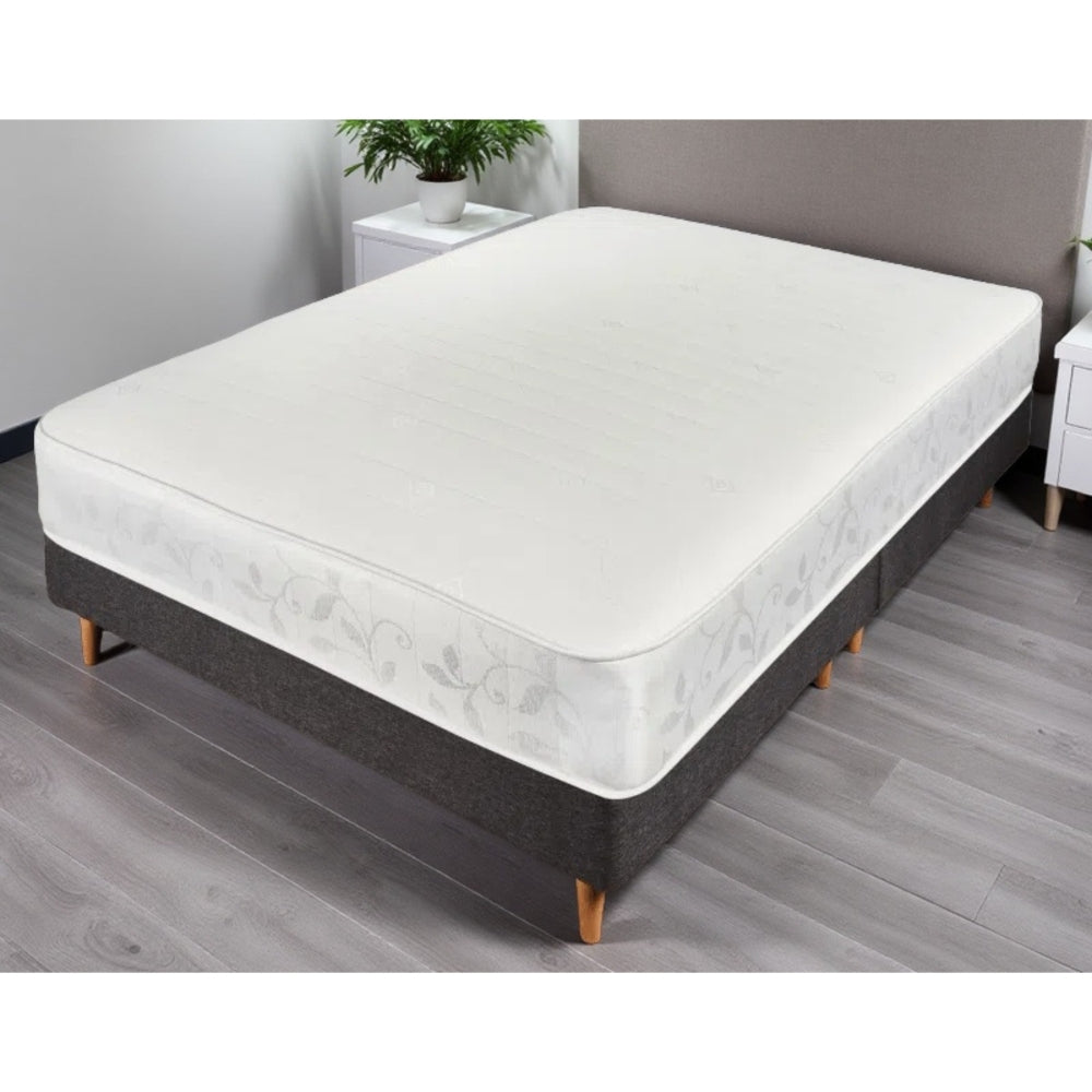 Roma Cool Top Blue Spring Mattress - Medium Support | Small Double | White