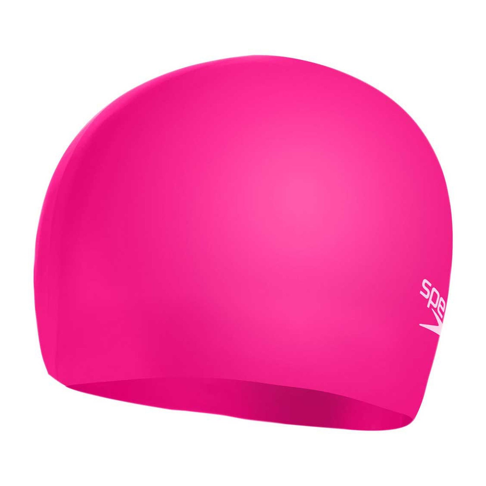 Childrens/kids Silicone Moulded Swimming Cap | One Size | Pink