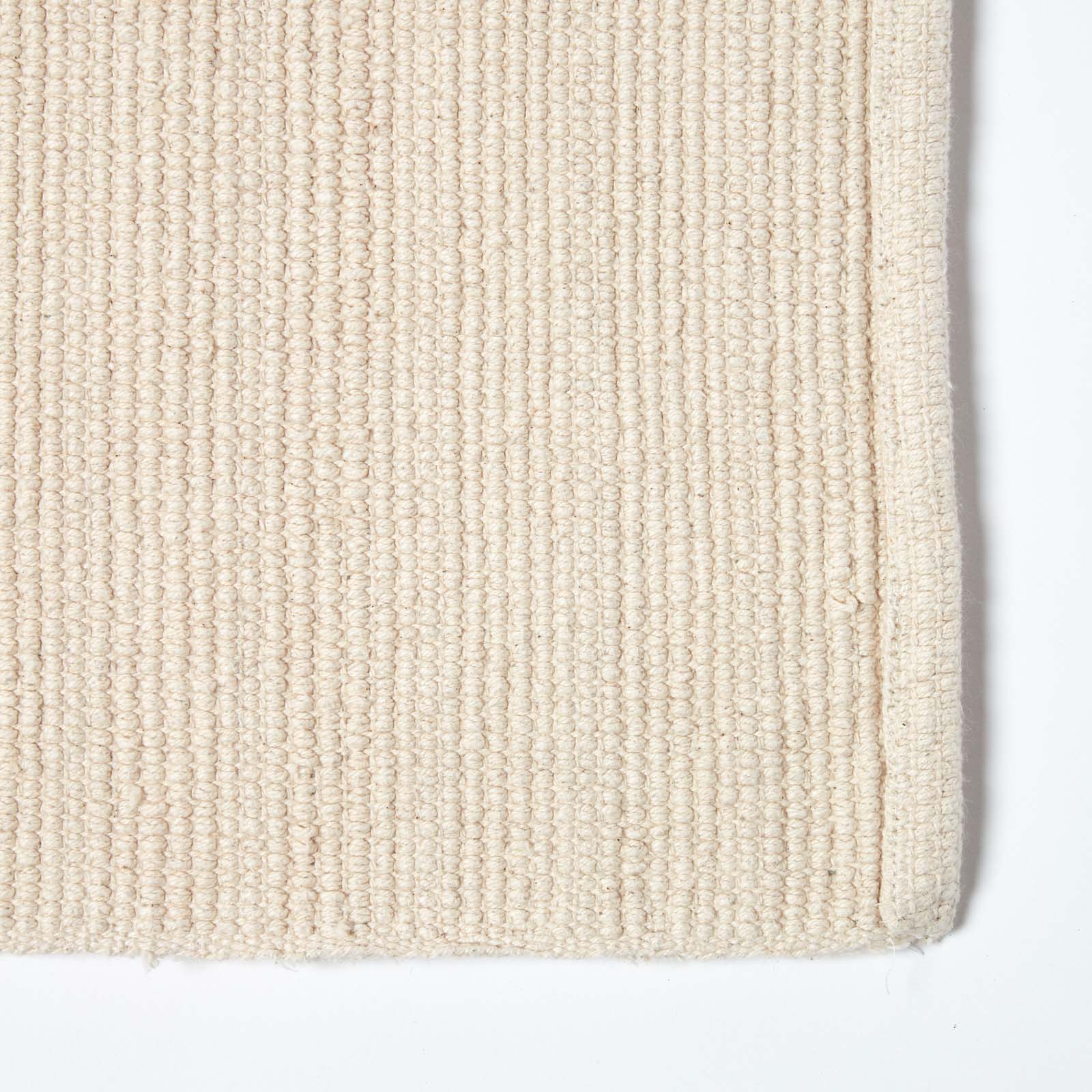 Ribbed Cotton Spa Style Bath Mat | Pedestal Mat | Cream