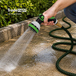 Traderight Expandable Garden Hose 10-pattern Nozzle Kink-free