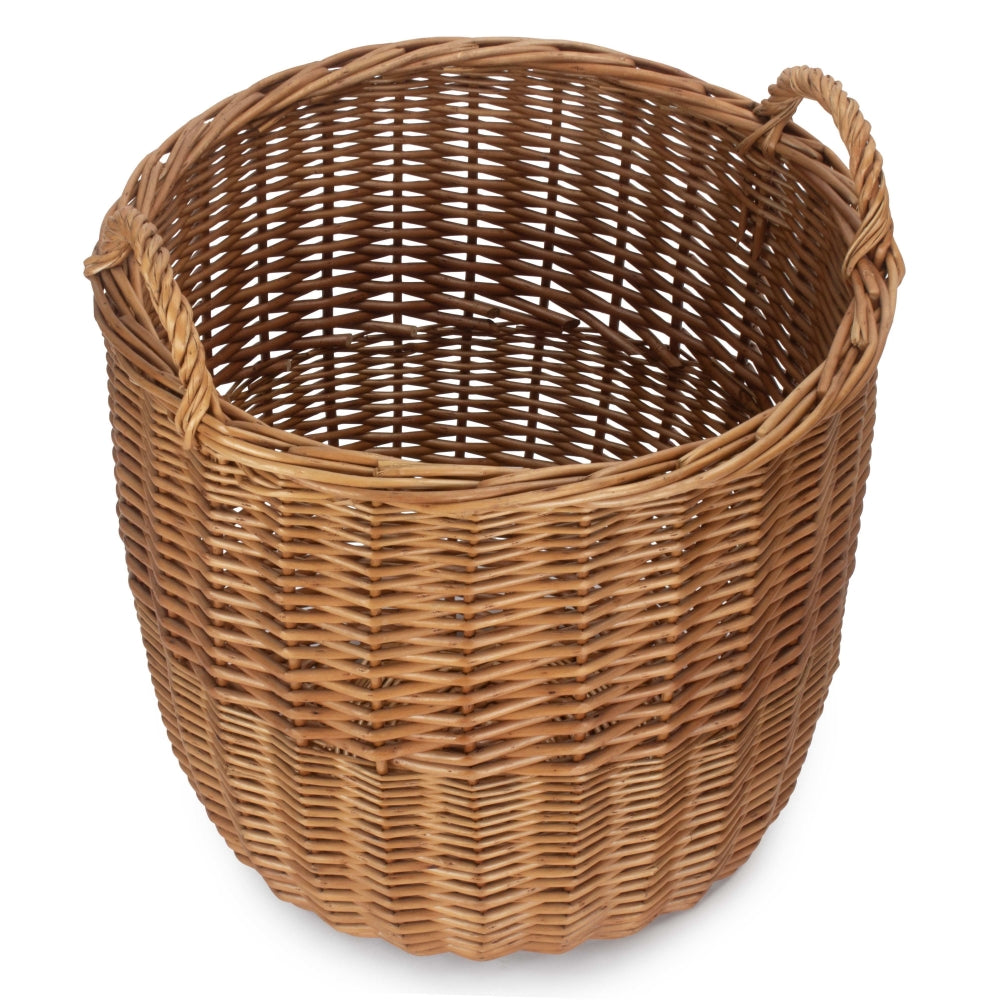 Light Steamed Wicker Storage Bin | Small | Brown