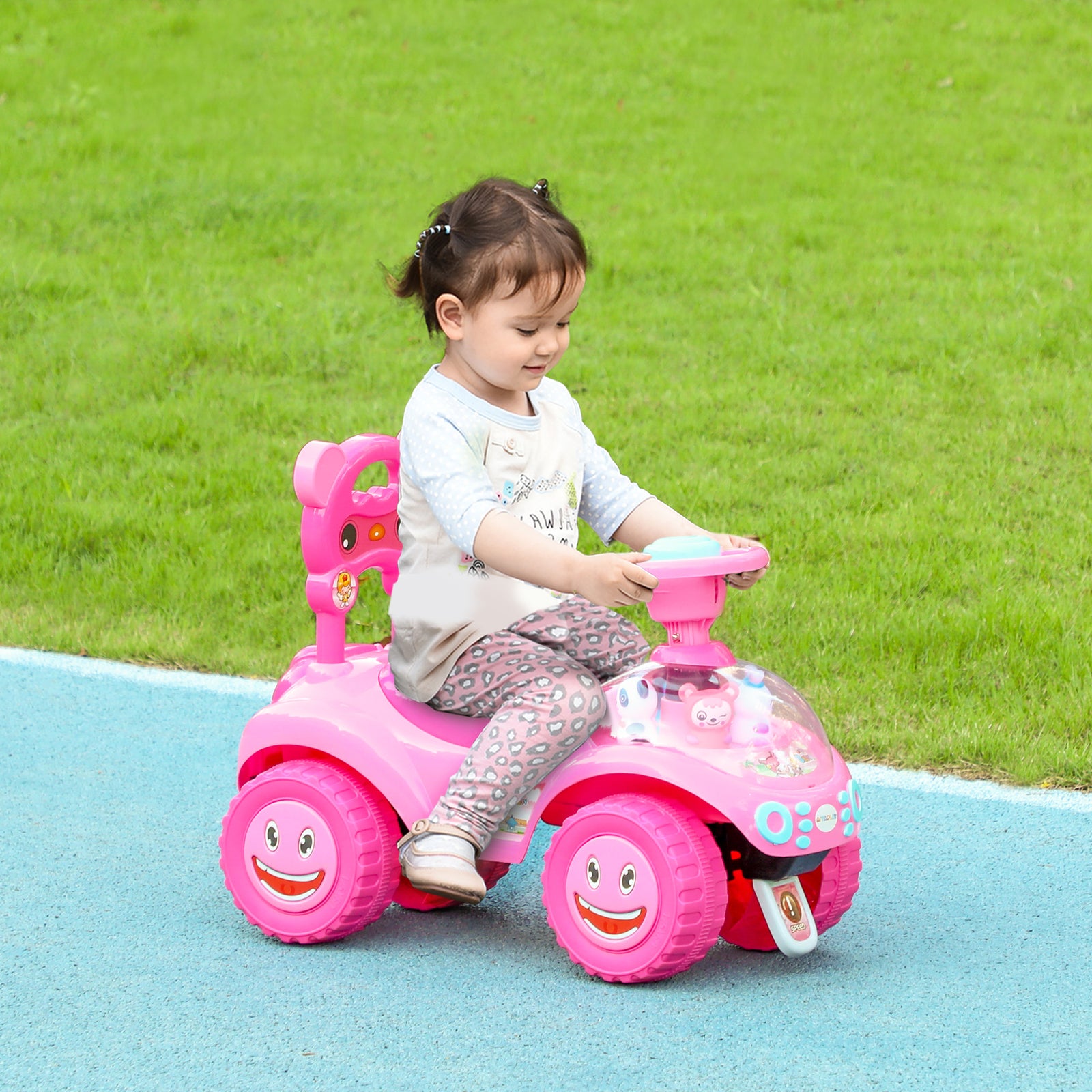 Ride On Toy, Foot To Floor Design With Music, Light, Horn | Pink