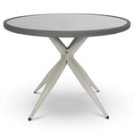 5-piece Rattan Outdoor Dining Set | Grey
