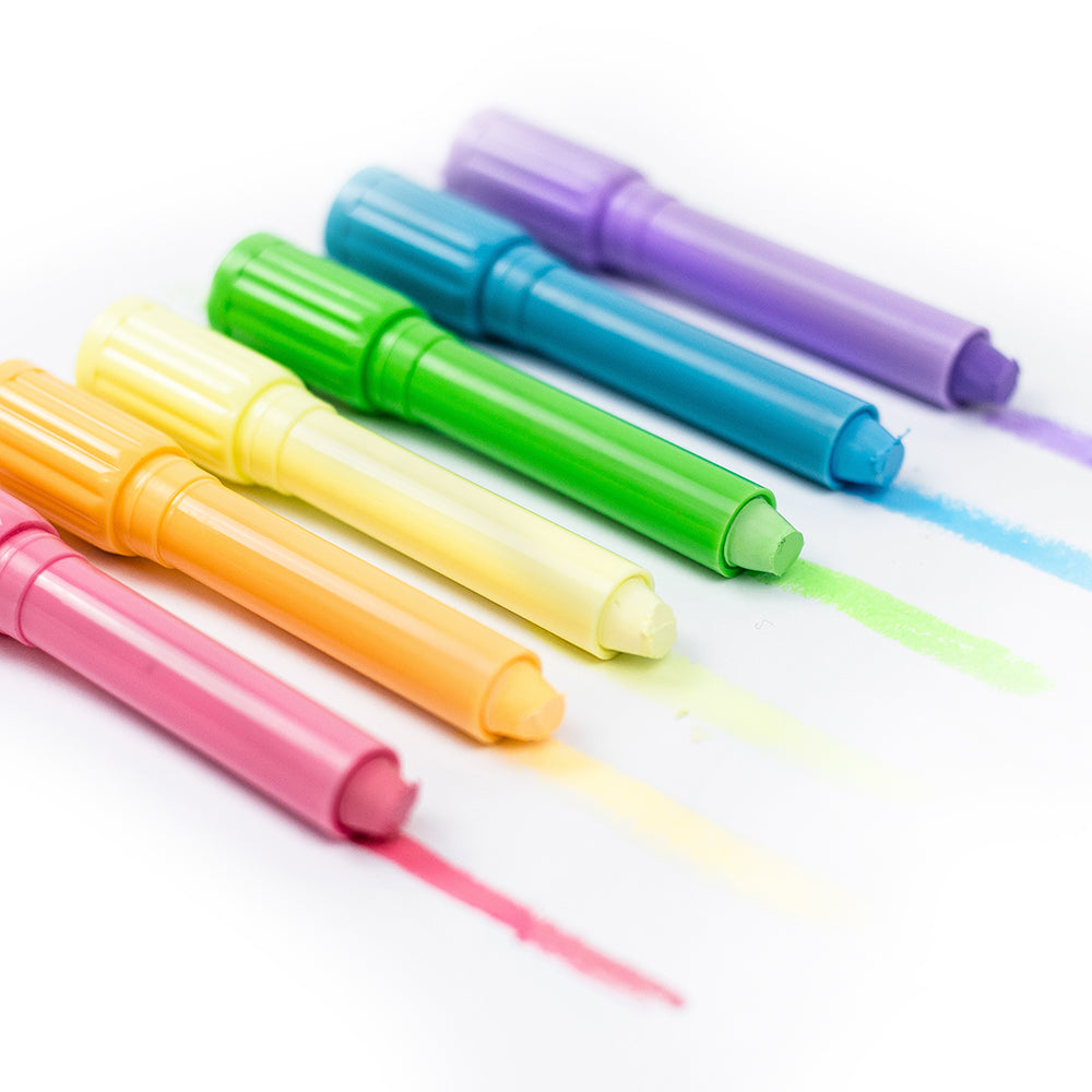 Pastel Silk Crayons - 6pc Twistable Crayon Set
