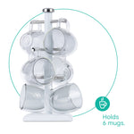 Taurus Mug Tree Stand | White