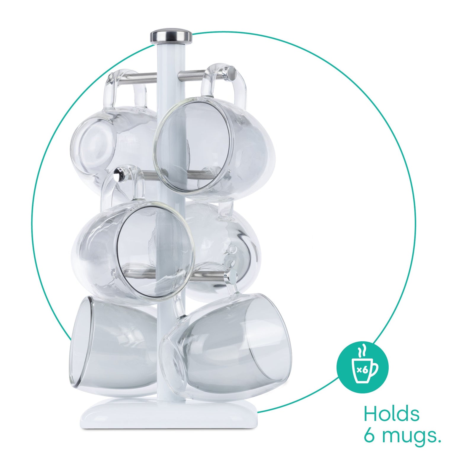Taurus Mug Tree Stand | White