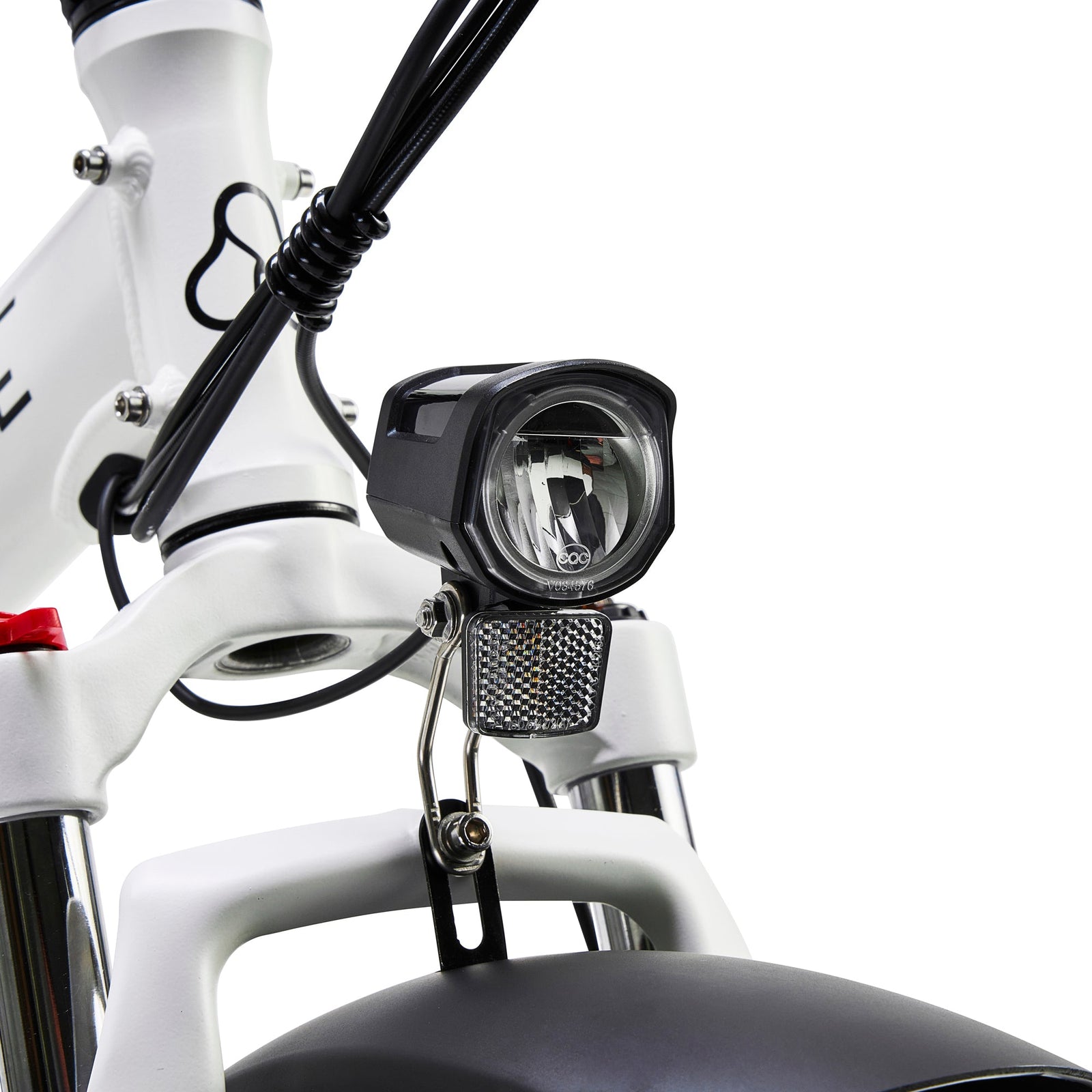 Vester 2025 Folding Bike - Fat Tyre E-bike | One Size | White