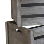 Deep Vintage Crate | Set-of-3 | Brown