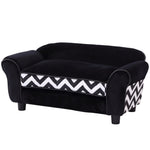 Dog Sofa Cat Couch Bed For Xs Dogs W/ Removable Sponge Cushion | Black
