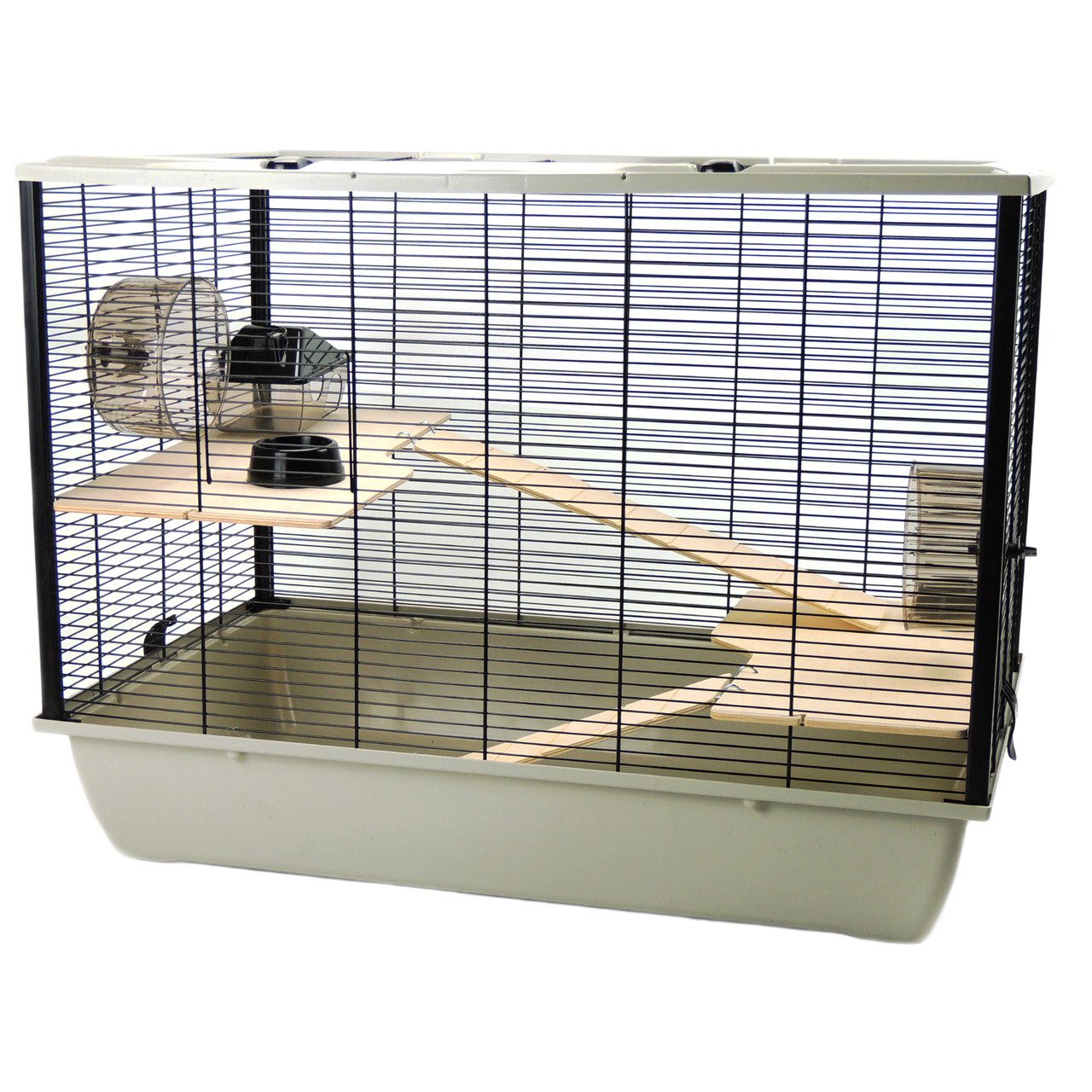 The Langham Tall Rat And Hamster Cage With Two Floors | Gray