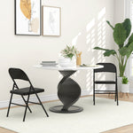 2 Pack Padded Folding Chairs, Cushioned | Black