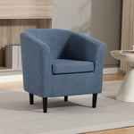 Beulah Fabric Accent Chair | Light Blue