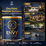 Indoor & Outdoor Multi Surface All-in-one Paint - Satin | 2.5l | Black Night