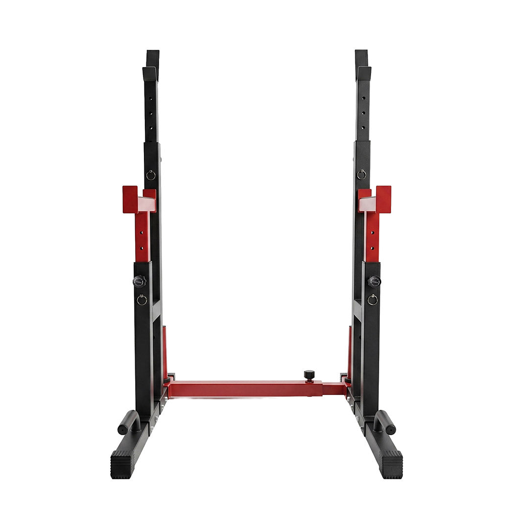 Centra Squat Rack 250kg Adjustable Bench Press Stand Power Rack Black