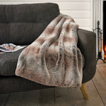 Ashbourne Ultrasoft Faux Fur Throw | 130cm x 180cm | Brown