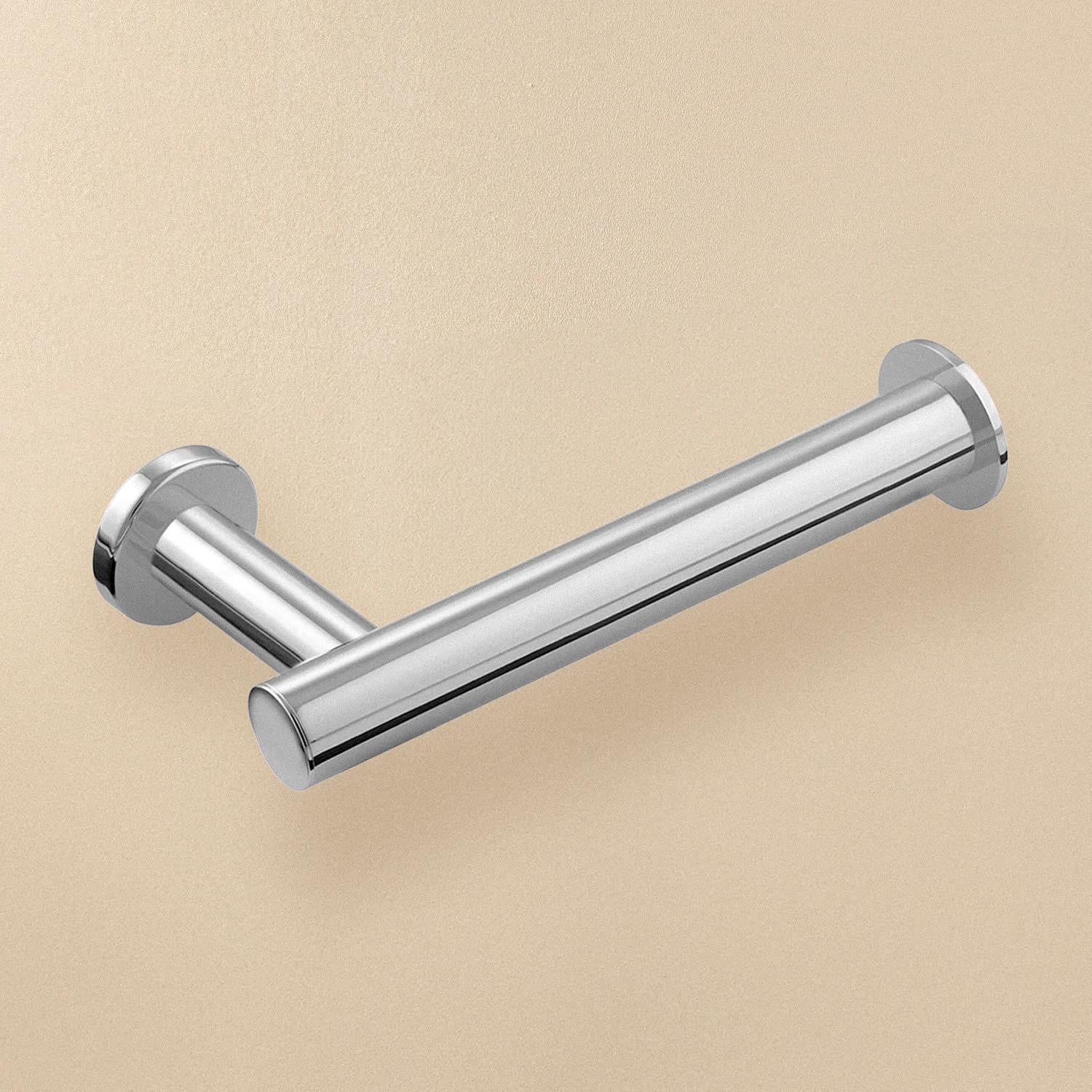 Toilet Roll Holder With Lid 16cm, Silver, Architect S+ Collection