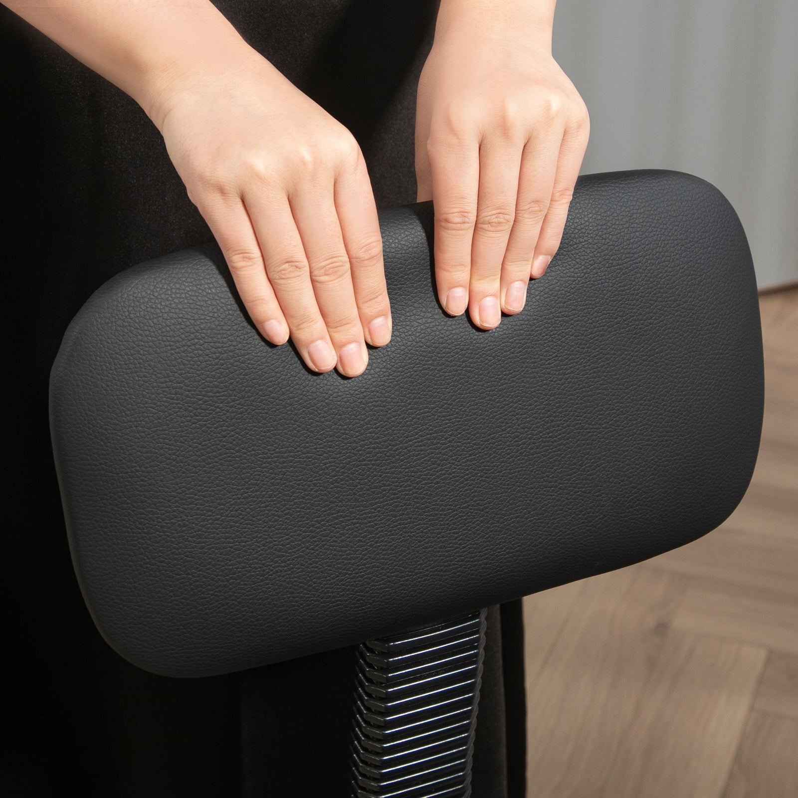 Faux Leather Adjustable Stool, 360° Swivel Chair For Study