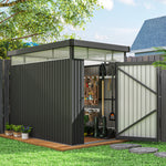 5.3x8.5ft Galvanised Steel Garden Shed
