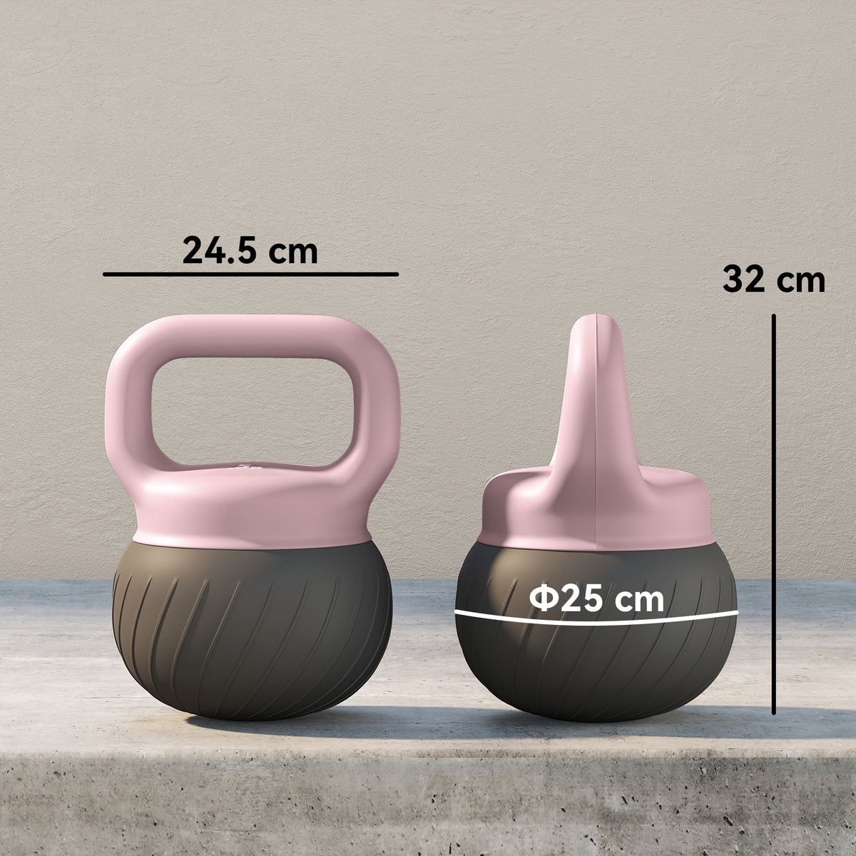 Soft Kettlebell, Kettle Bell With Anti-slip Grip For Home Gym | 12kg | Brown