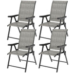 Folding Chair W/ Breathable Mesh Fabric Seat | Set of 4