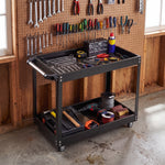 Breeins 2-tier Tool Cart With Casters And Handle