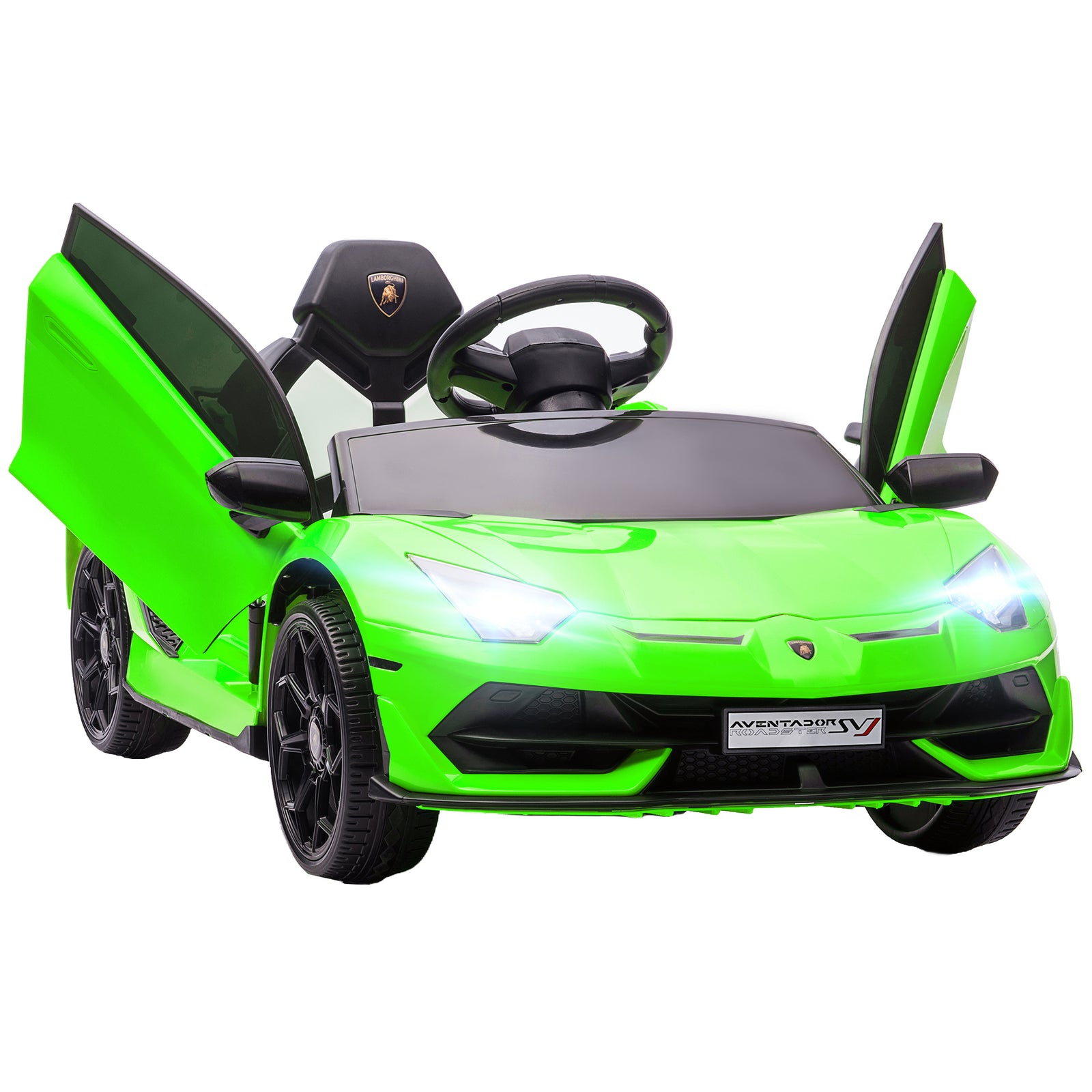 Lamborghini Aventador Licensed 12v Kids Electric Ride On Car | Green