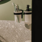 Wall-mounted Toothbrush Holder, Self-adhesive, Black, Stick Collection