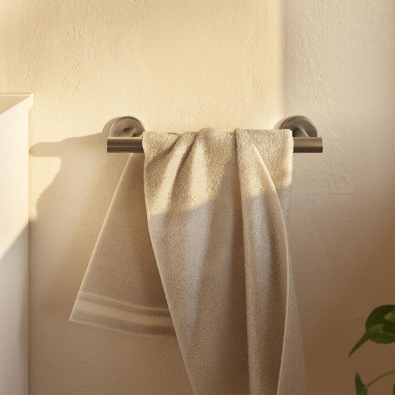 Towel Rail, Matt Chrome, Wall-mounted, 30 Cm. Collection Architect S+