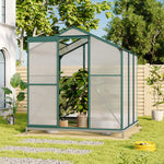 Aluminium Hobby Greenhouse With Base And Openable Window | Medium | Clear