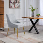 Set Of 2 Lograto Fabric Dining Chairs