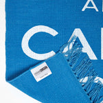Keep Calm And Carry On Handwoven 100% Cotton Rug | 60cm x 100cm | Blue