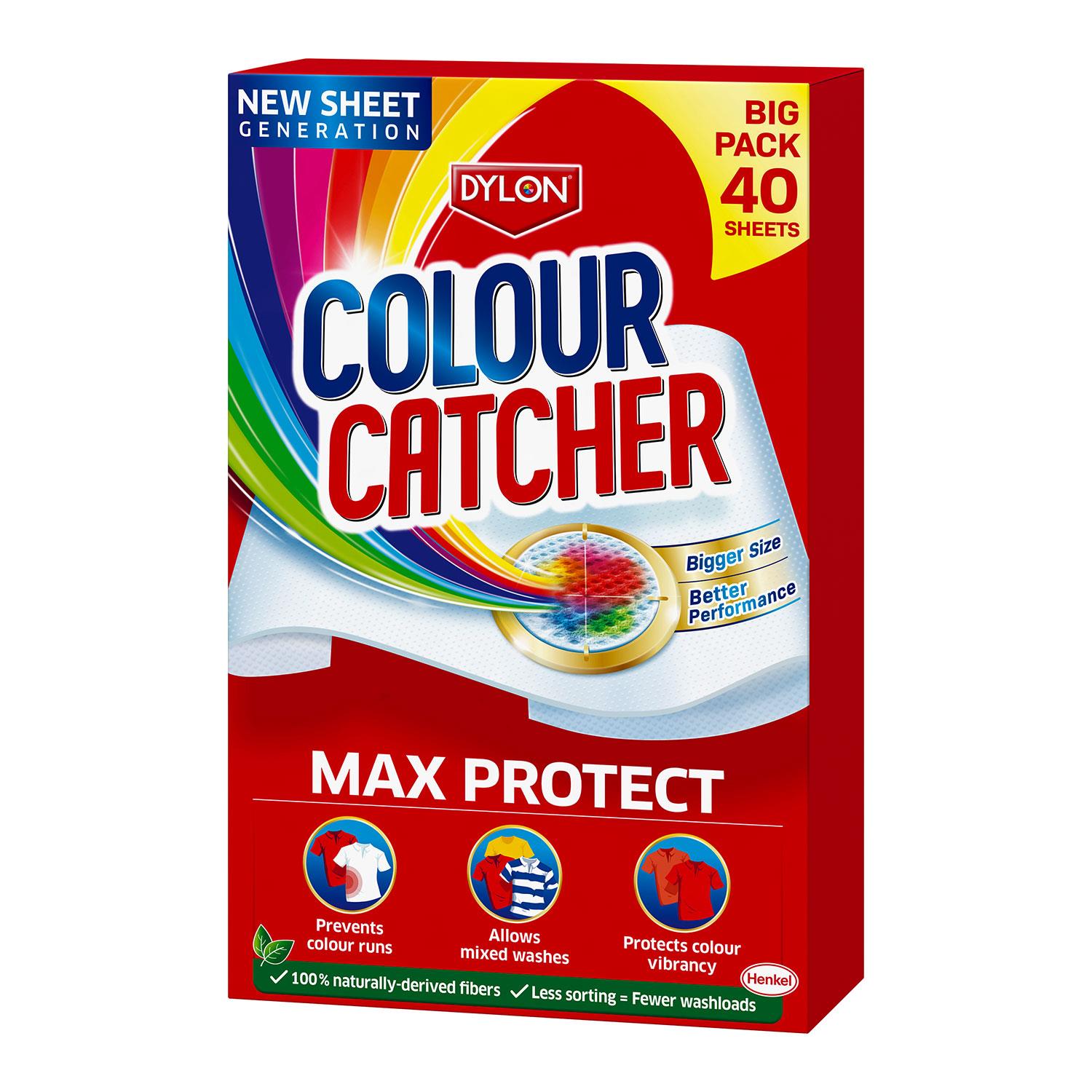 Colour Catcher Max Protect Laundry Sheets Prevent Colour Run 40sheets, 3pk