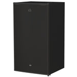 91l Freestanding Under Counter Fridge Silver With Lock | One Size | Black
